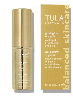 Tula Skincare Gold Glow + Get It Eye Balm - Metallic Gold